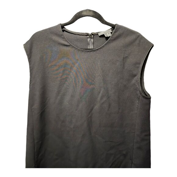 VINCE Black Midi Sheath Sleeveless Dress - Size Large - Picture 3 of 7